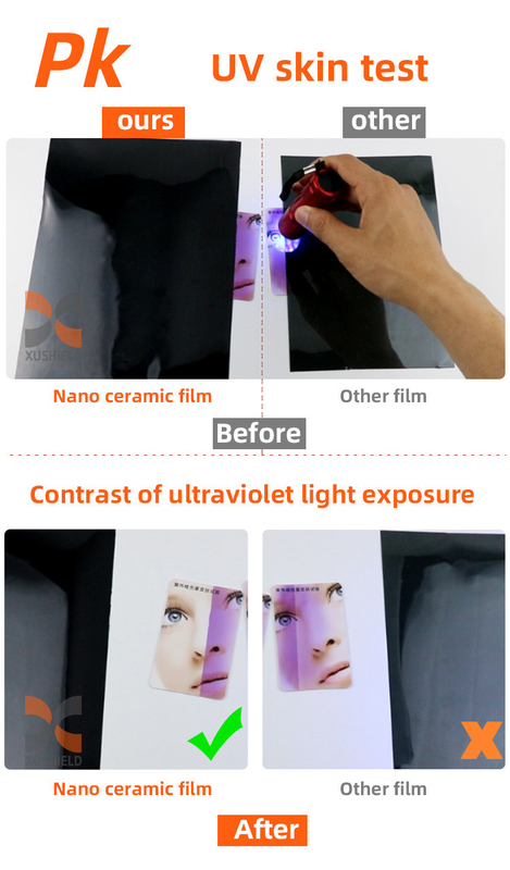 Mobil Film Surya Nano Keramik UV Curing Window Kaca Tint Film Roll Grosir 1ply