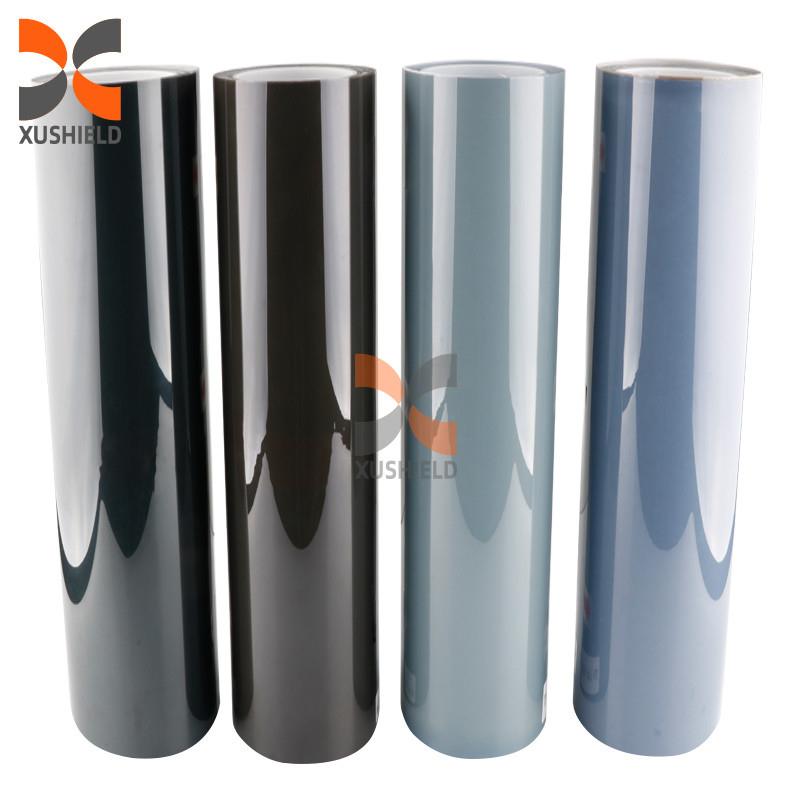 Tpu Film lampu depan kendaraan mobil Ppf Hitam Hitam Hitam 0.3m*15m Anti Scracth