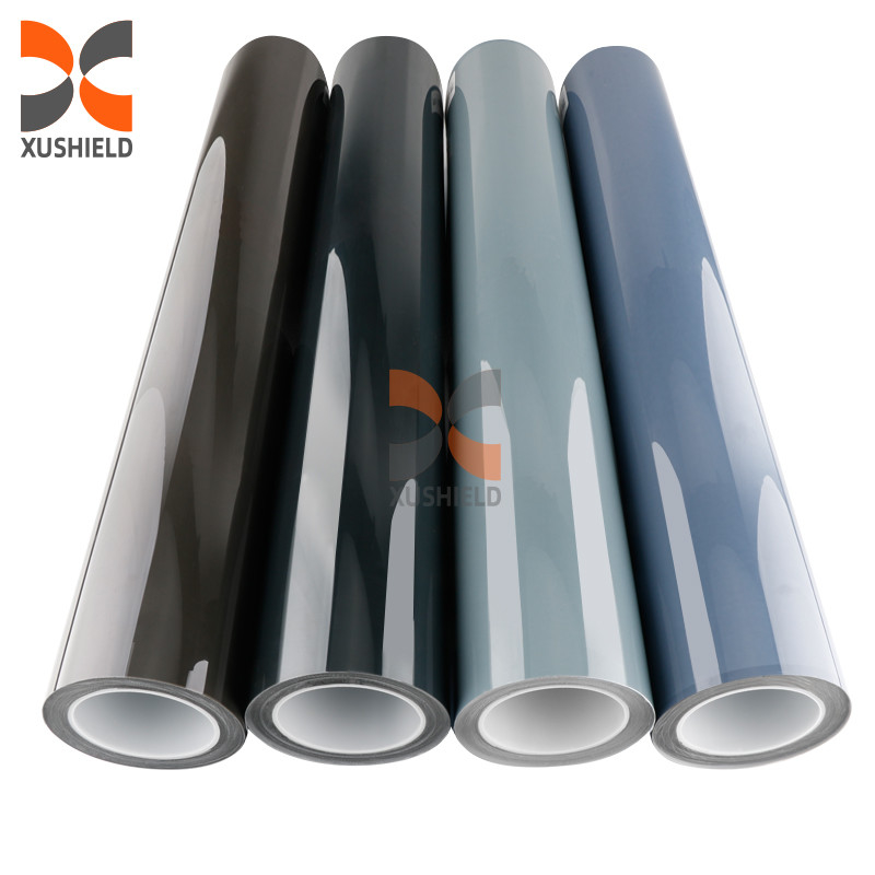 Smoky Black PPF 7.5mil Self-Healing TPU Headlight Tint Film Anti Goresan Kecil Lindungi TPU Lampu Mobil Tint Film