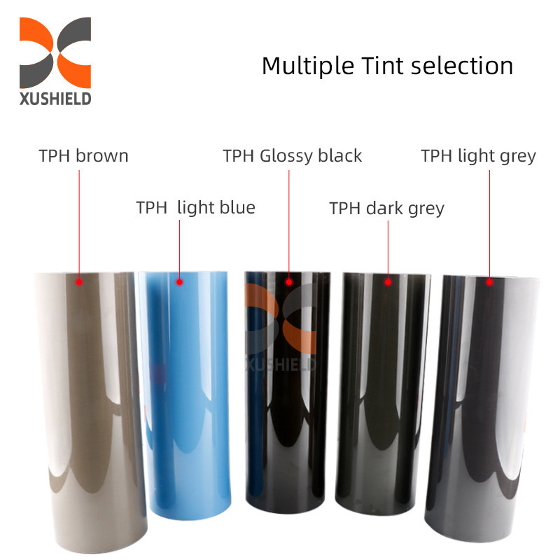 UV Warna Mengubah Lampu Depan Mobil Film Tpu Tph Putih Ke Hitam Putih Ke Ungu Lampu Depan Ppf Film