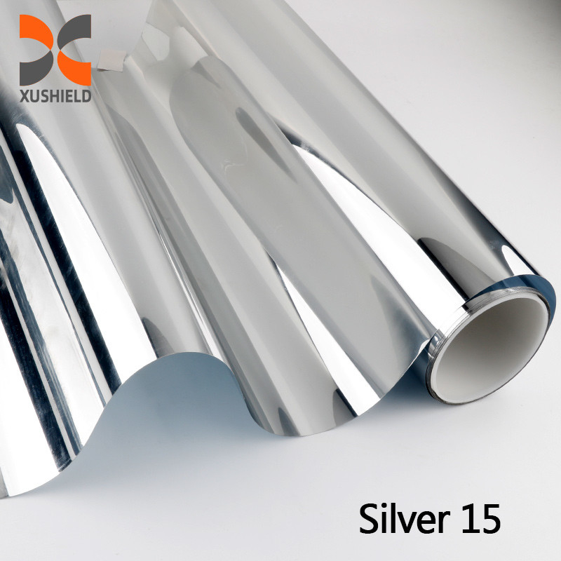 High Insulation Building Window Tint Film Rumah Dekorasi One Way Mirror Building Solar Window Film