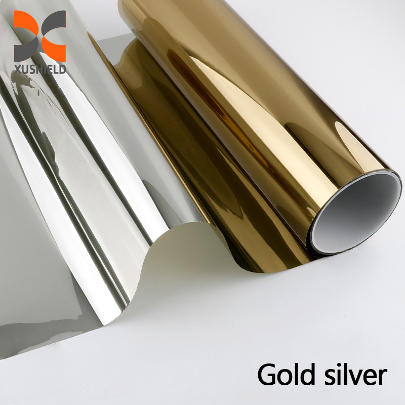 High Insulation Building Window Tint Film Rumah Dekorasi One Way Mirror Building Solar Window Film