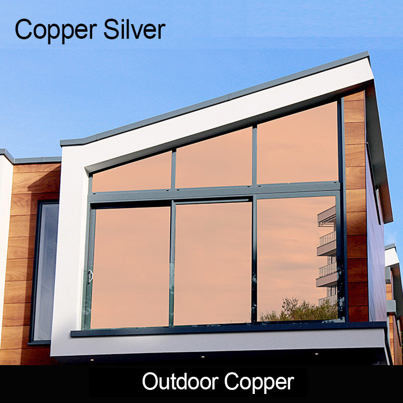 High Insulation Building Window Tint Film Rumah Dekorasi One Way Mirror Building Solar Window Film
