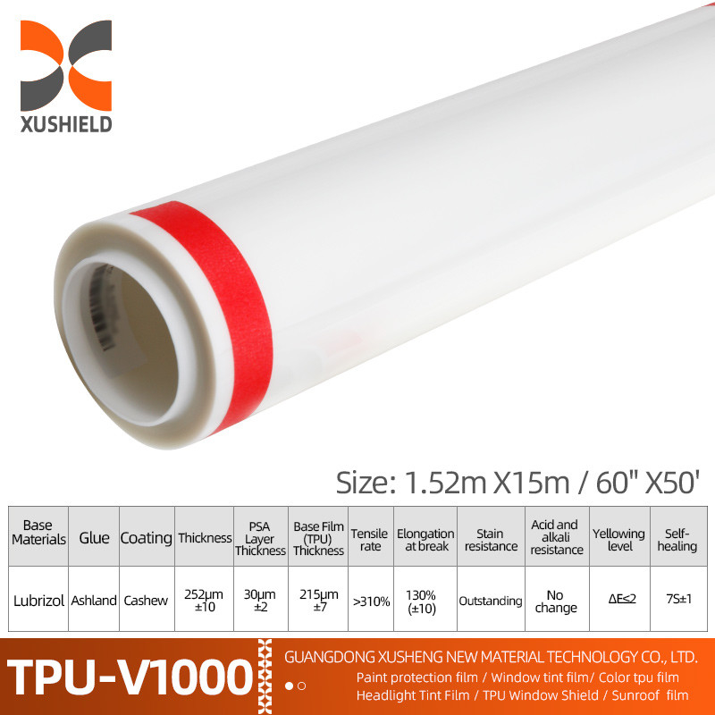 Tpu 1.52m*15m Film Pelindung Cat Ppf Transparan Untuk Mobil