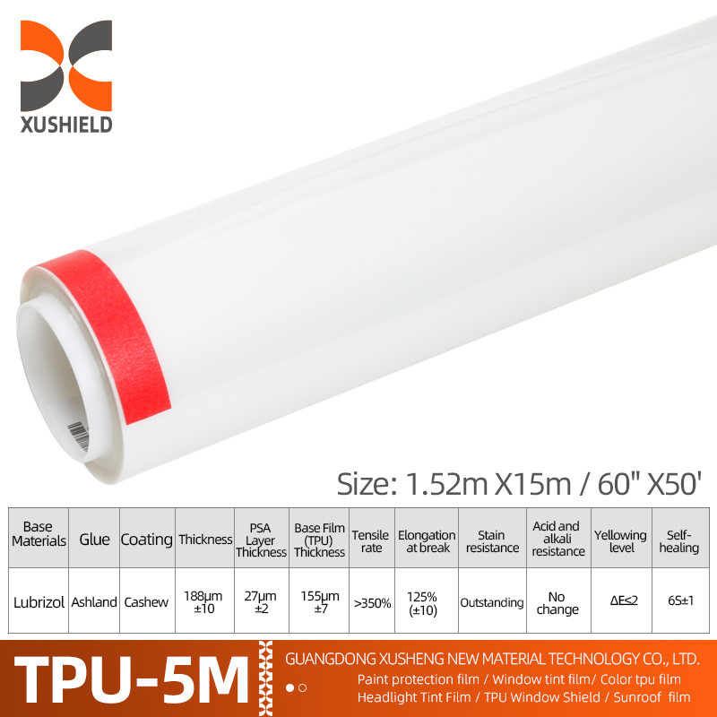 10 Tahun Garansi Ppf 6.5mil 7.5mil Clear PPF Car Paint Protection Film Self Healing Car TPU TPH PPF Film