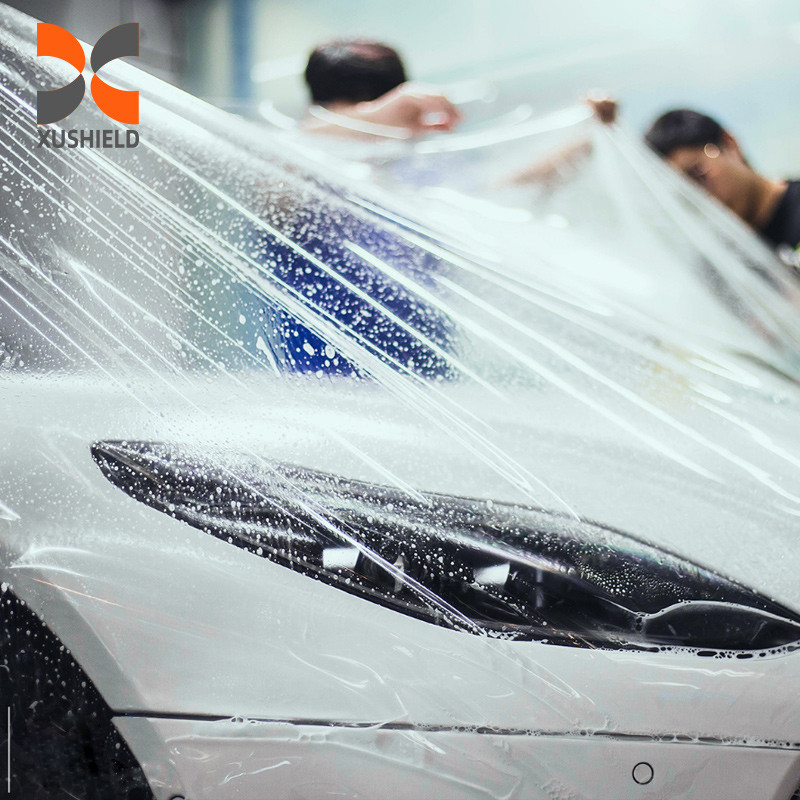 XUSHIELD 1.52*15m 10mil TPU bening PPF Cat tubuh mobil Pelindung Vinyl Film Untuk perlindungan permukaan mobil