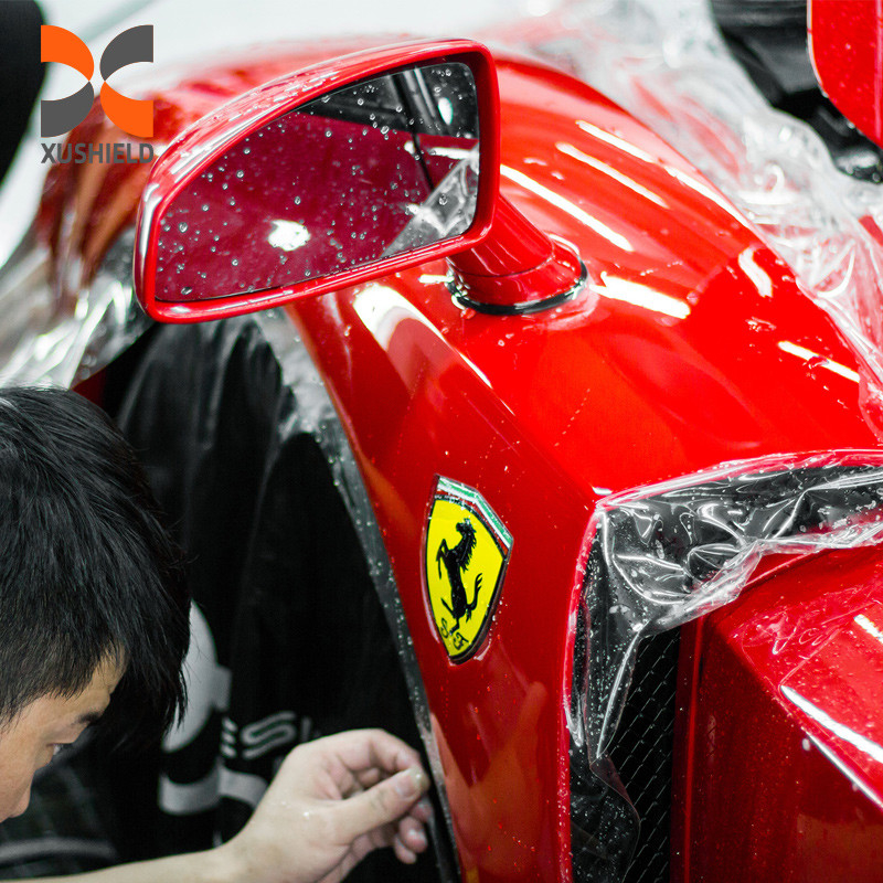 XUSHIELD 1.52*15m 10mil TPU bening PPF Cat tubuh mobil Pelindung Vinyl Film Untuk perlindungan permukaan mobil