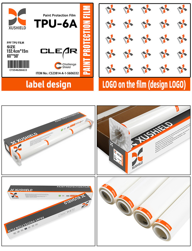 Tpu 1.52m*15m Film Pelindung Cat Ppf Transparan Untuk Mobil
