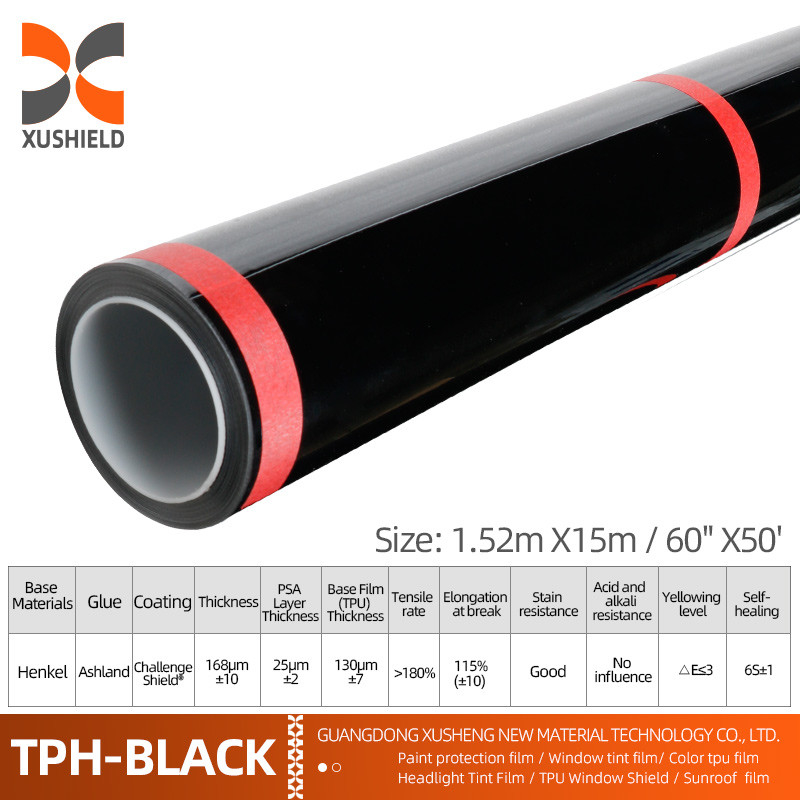 XUSHIELD PPF Film Anti Scratch Self-Healing PPF TPH Gloss Clear Car Body PPF Paint Protection Film untuk mobil