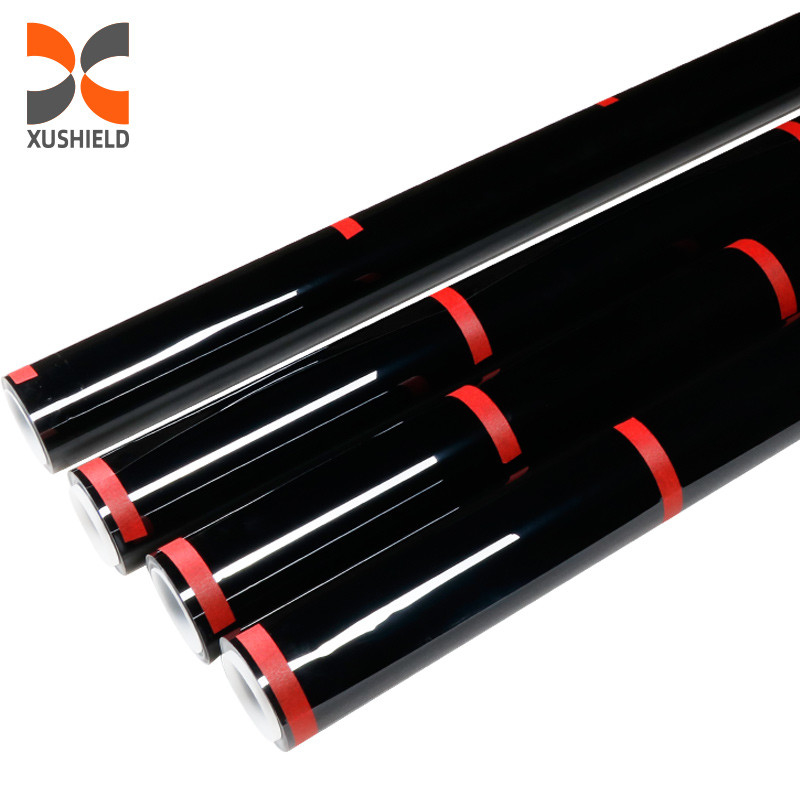 TPH Hitam 1.52*15M Transparan Atau Hitam Sifat Anti-membakar Wrap Stretch PPF Pelindung