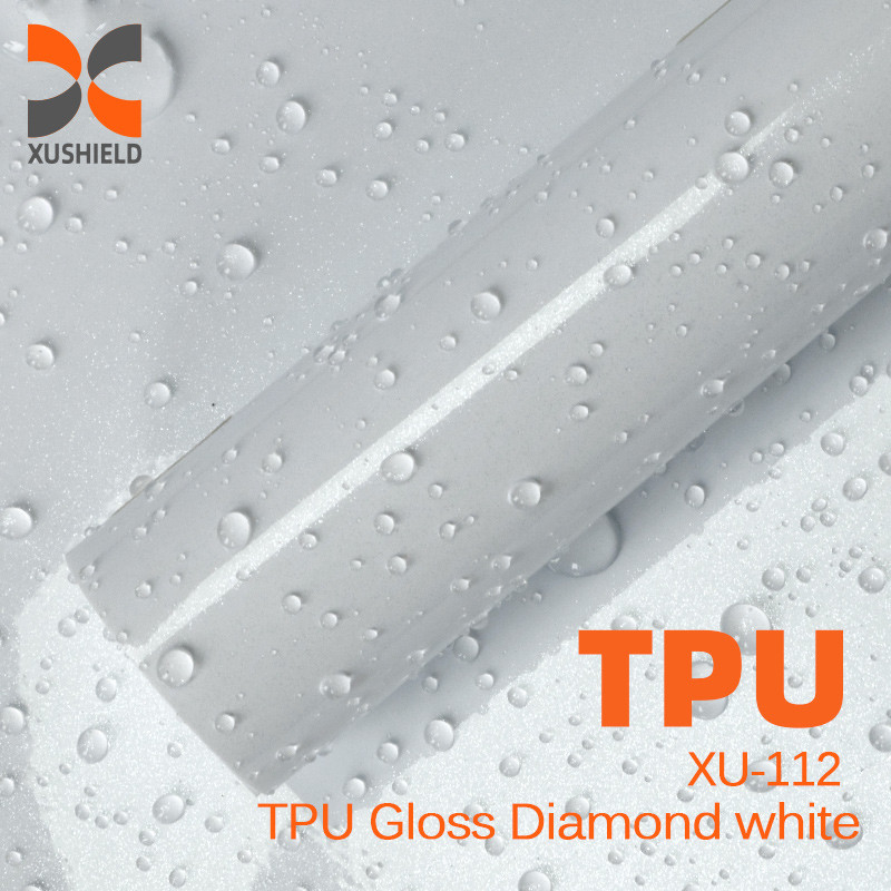TPU Gloss Diamond putih PPF Film Ultimate Plus Film Pelindung Mobil Transparan Film Perlindungan Cat Hitam Mat TPU Film Stealth Car Wrap