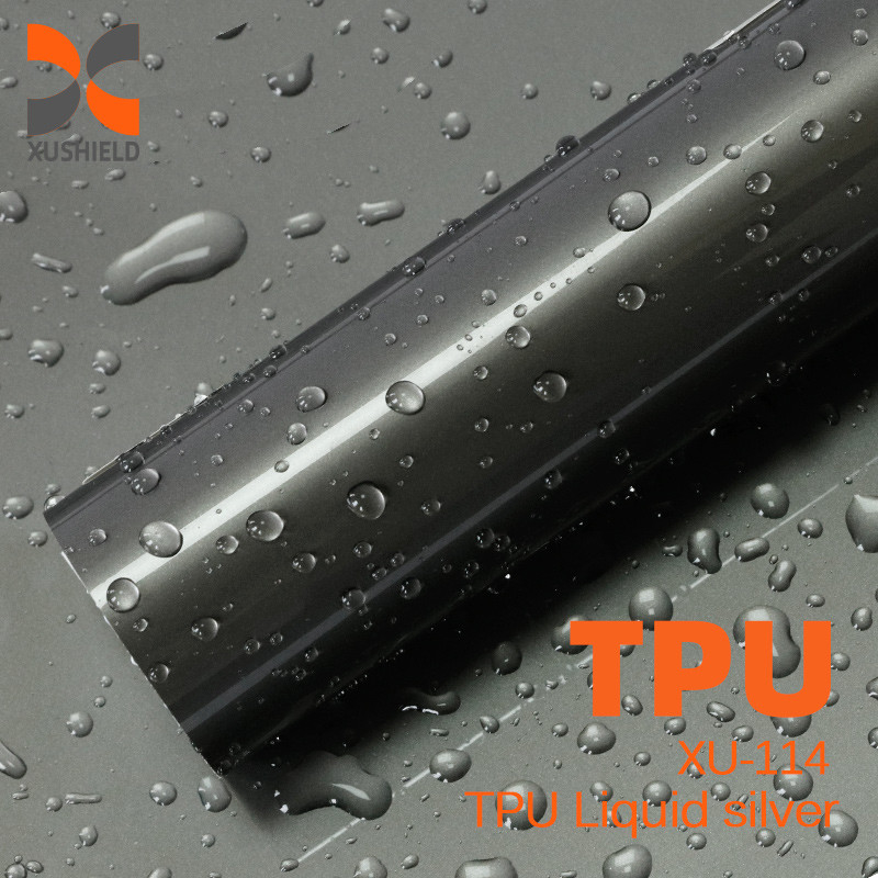 TPU Film ppf perak cair 7.5Mil 6.5 Mil Anti Goresan Panas Perbaikan Film pelindung cat keramik nano bening TPH TPU ppf untuk mobil