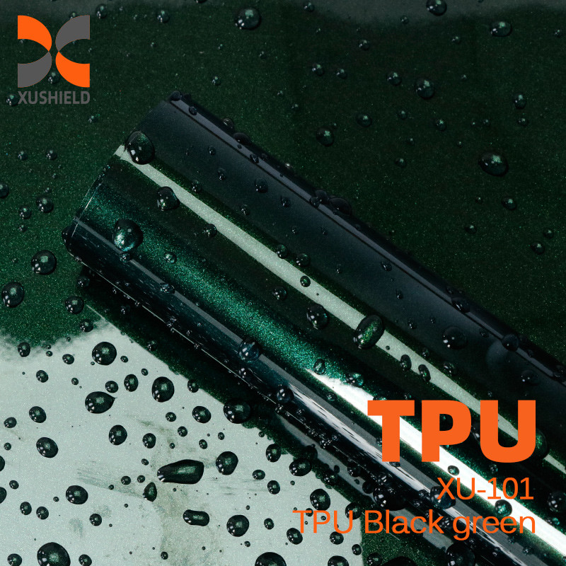 TPU Film mobil hitam hijau Perubahan warna PPF Liquid Metal Red Auto 1.52*17m/roll Ppf Paint Protection Film Film PPF berwarna