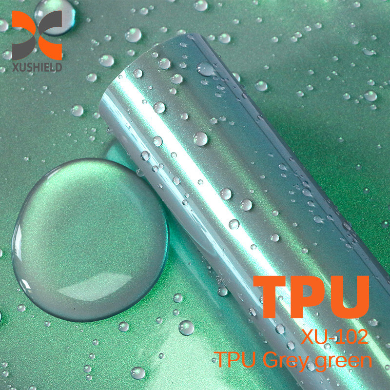 TPU abu-abu hijau Kualitas tinggi TPU PPF Film Anti Goresan diri PPF TPH Gloss Jelas Body Mobil PPF Cat Pelindung Film untuk cat mobil