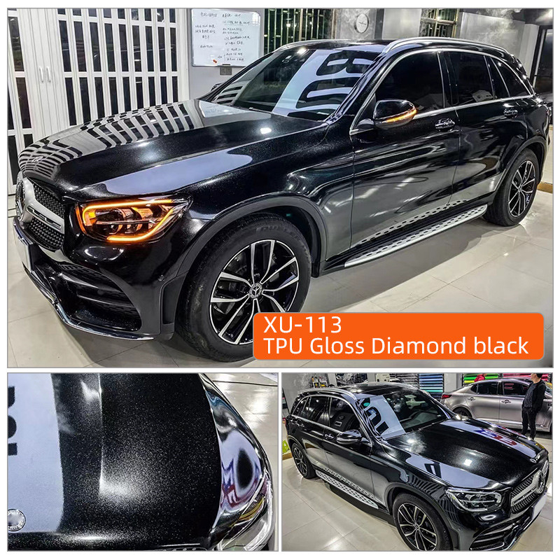 TPU Gloss Berlian hitam 5 Tahun Garansi 6Mil Kualitas Tinggi Gloss Mat PPF TPU Self Healing Cat Mobil Pelindung Film