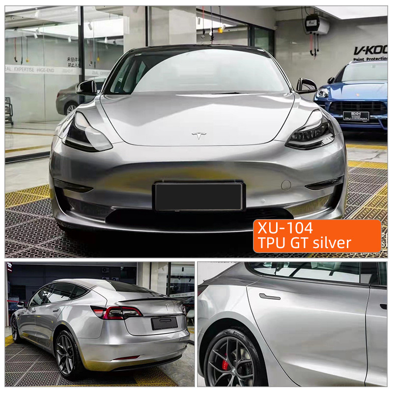 TPU GT perak 1.52*17m Super Glossy Auto wrap Anti-Gratch Self-Healing Transparent Paint TPU PPF Protection Film Roll Car Protective Film