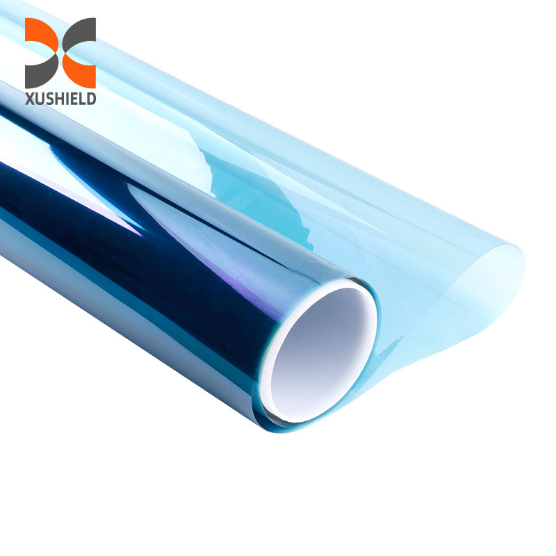 CH6099 Blue Purple Chameleon Tint 2Mil Heat Shrink Color Changing Chameleon Window Tint Film Untuk Kaca Depan Mobil