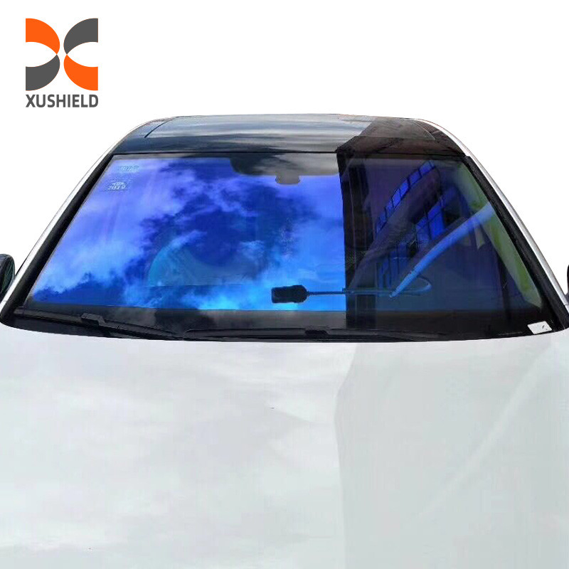 Ungu Cahaya Menyinari Warna Sisi Blok Belakang Warna Ppf Paling Populer Chameleon Warna Mengubah Jendela Film Untuk Pencelupan Jendela Mobil
