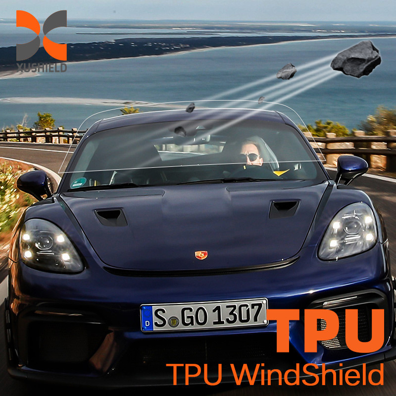 TPU Anti-Goresan Perlindungan UV Mobil Kaca Depan Perlindungan Film Pasir Proof 7.5mil Film Kaca Depan Mobil