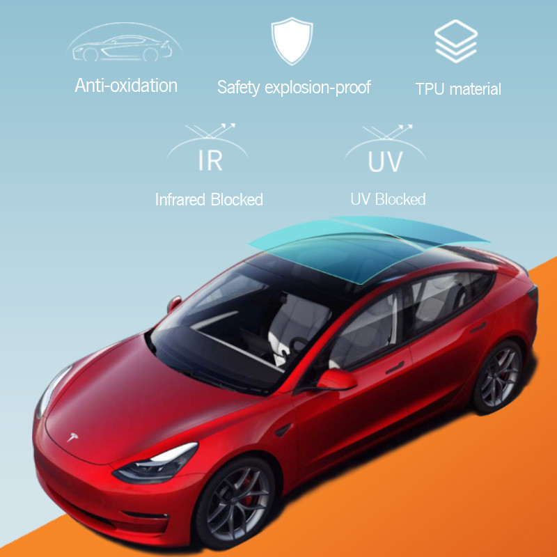 Universal Sunroof Automotive Factory Sunscreen Self Adhesive Glass Mobil Panoramic Sunroof Sky Film