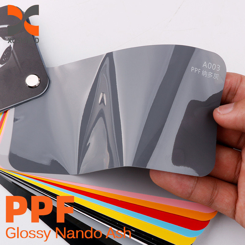 XUSHIELD Film mobil berwarna populer Asam hijau auto sticker self healing tph PPF Car Vinyl wrap Film untuk tubuh kendaraan