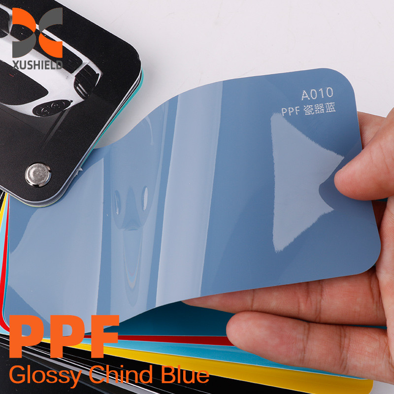 XUSHIELD Film mobil berwarna populer Asam hijau auto sticker self healing tph PPF Car Vinyl wrap Film untuk tubuh kendaraan