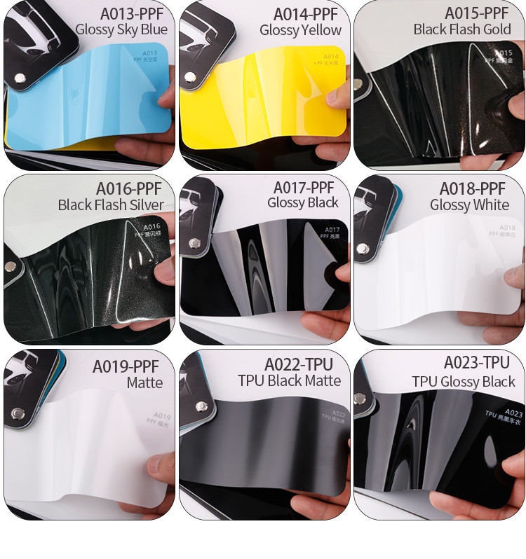 181warna Jaminan 5 Tahun Lengan Anti Goresan Perubahan Warna Warna PPF Cat Pelindung TPU Film