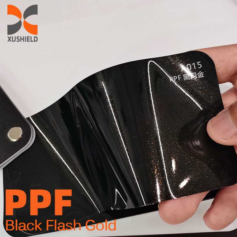 XUSHIELD Glossy Chind Blue Harga Pabrik Glossy Tinggi Penyembuhan Diri Anti Kuning TPU Warna PPF Film