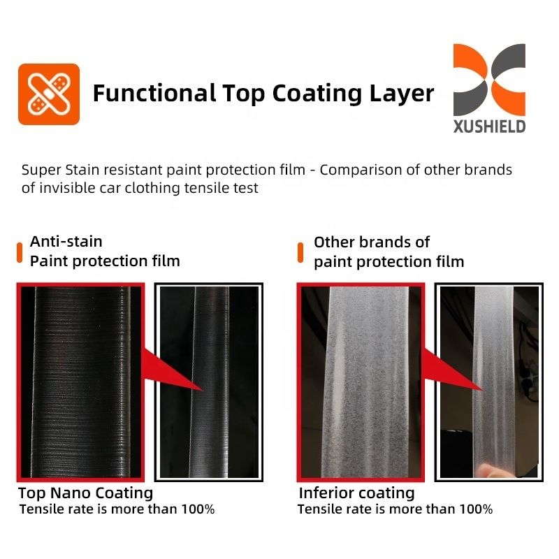 TPH PPF Film 6Mil-7.5Mil Perlindungan Cat Nano Keramik Bening untuk Mobil