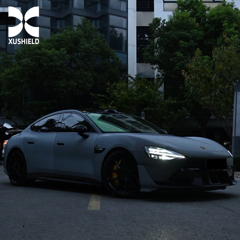 Kualitas Kustom USA Global Termurah Putih berubah menjadi hitam Harga TPU PPF Film Pelindung Mobil Film Bungkus Mobil Gerhana matahari hitam
