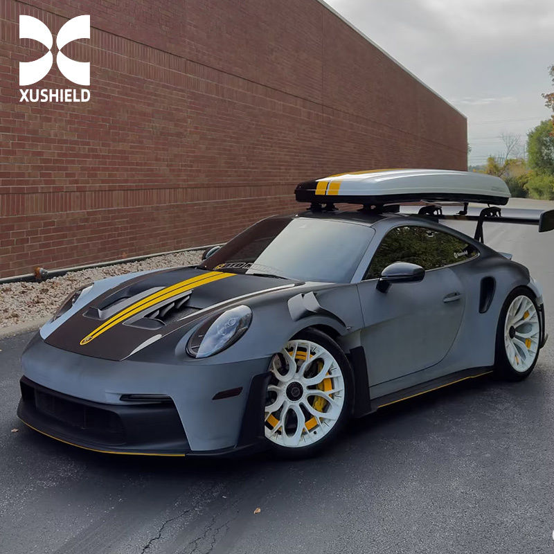 Kualitas Kustom USA Global Termurah Putih berubah menjadi hitam Harga TPU PPF Film Pelindung Mobil Film Bungkus Mobil Gerhana matahari hitam