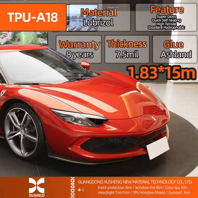 Ukuran 1.83*15m 71in*50ft Hydrophobicity Self Healing Roll Anti Scratch Wrap PPF TPU Car Protection Film